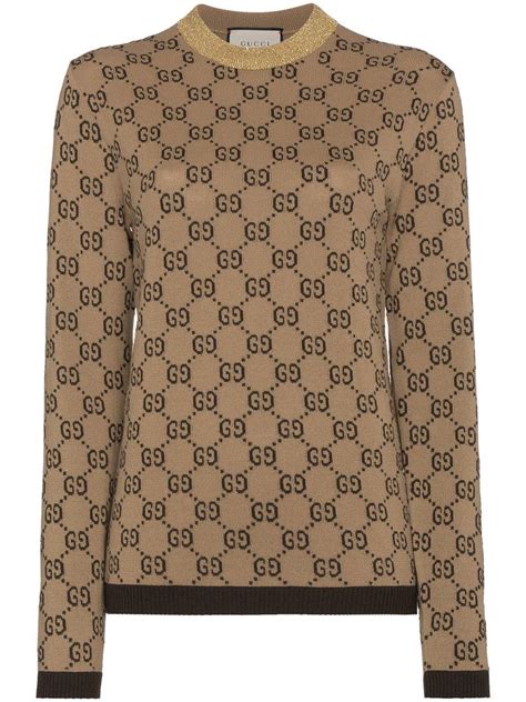 gucci brown sweater|gucci sweatshirts for women.